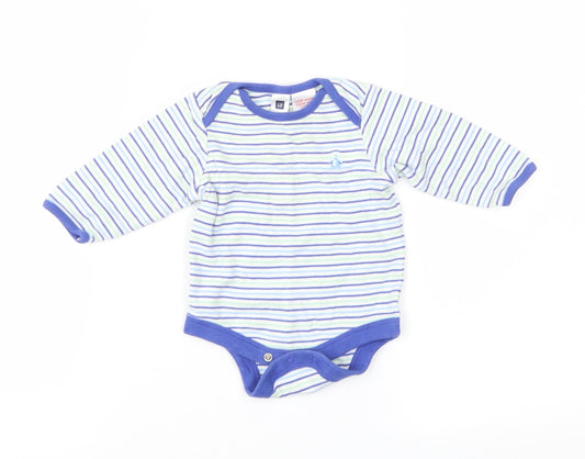 Gap Boys Blue Striped  Basic T-Shirt Size 0-3 Months