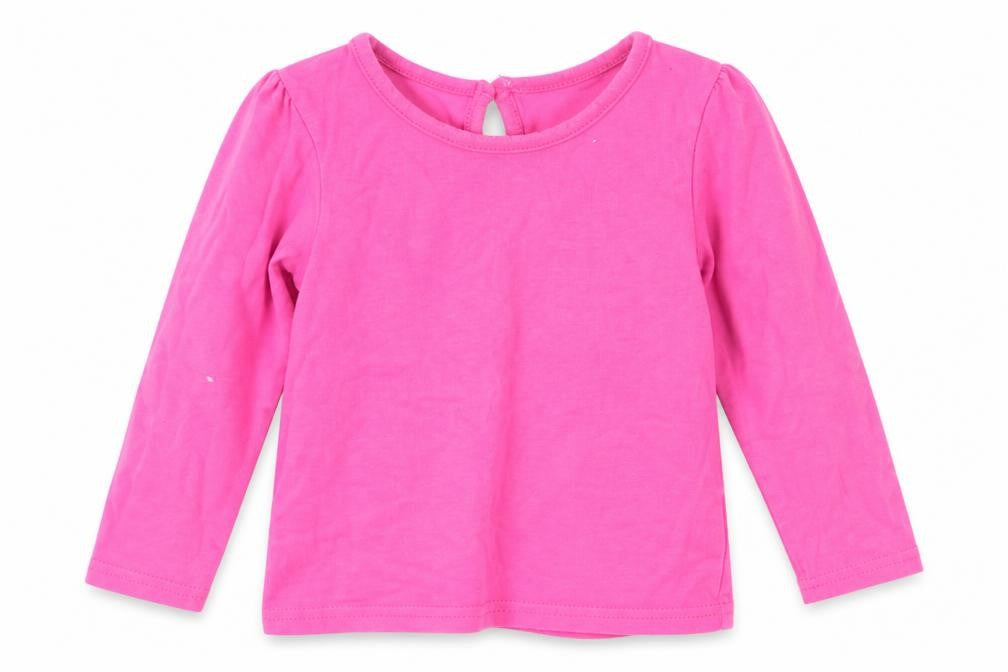 Cheeky monkey Girls Pink   Basic T-Shirt Size 12-18 Months