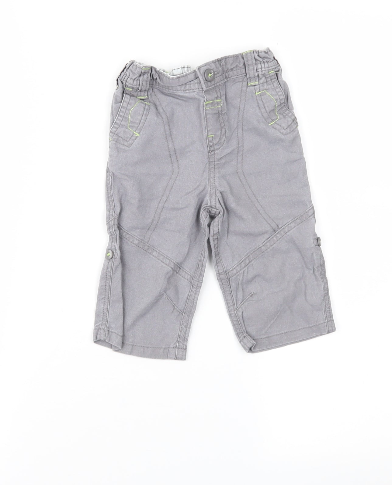 Baby Boutique Boys Grey   Cargo Trousers Size 3-6 Months