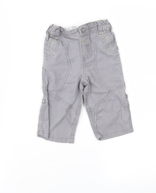 Baby Boutique Boys Grey   Cargo Trousers Size 3-6 Months