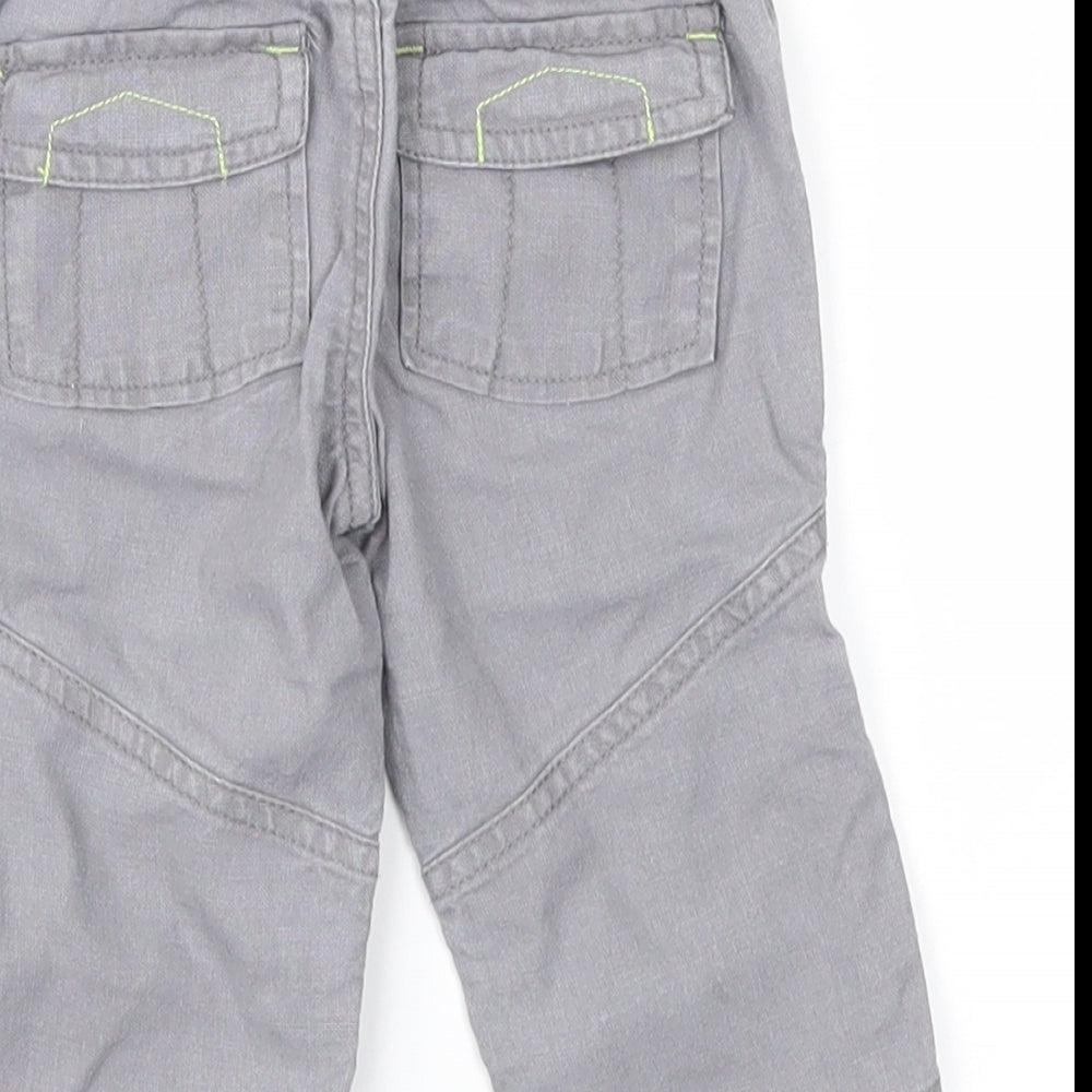 Baby Boutique Boys Grey   Cargo Trousers Size 3-6 Months