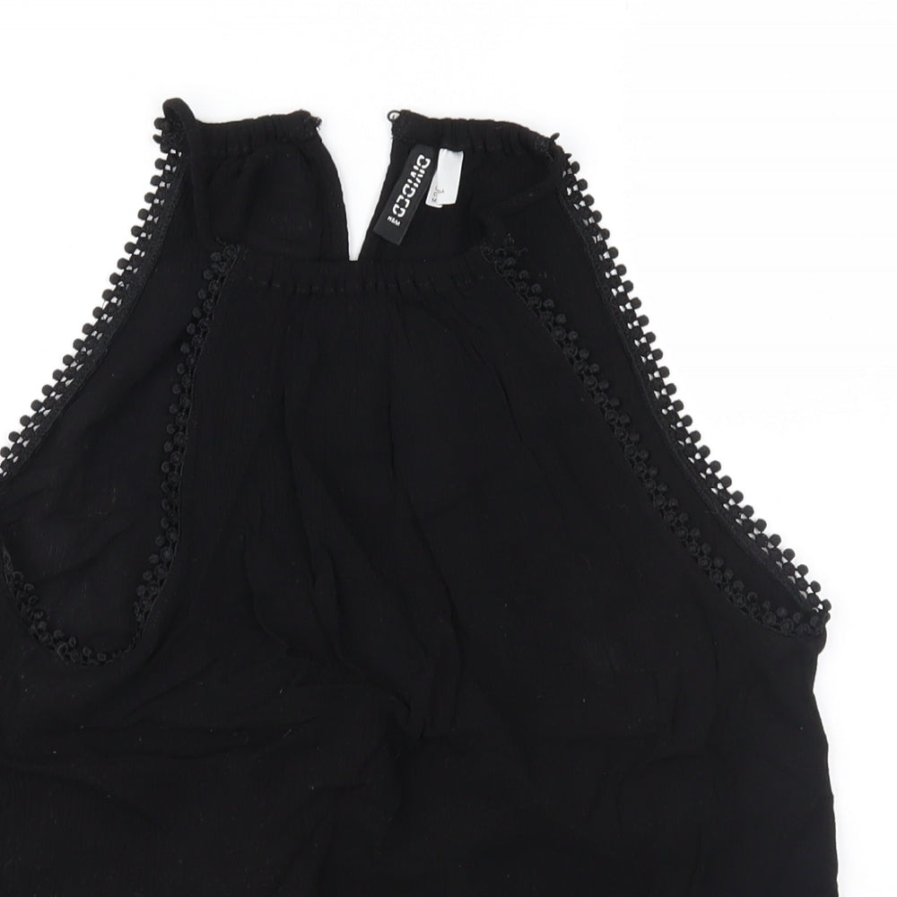 Divided Womens Black   Basic Blouse Size 4