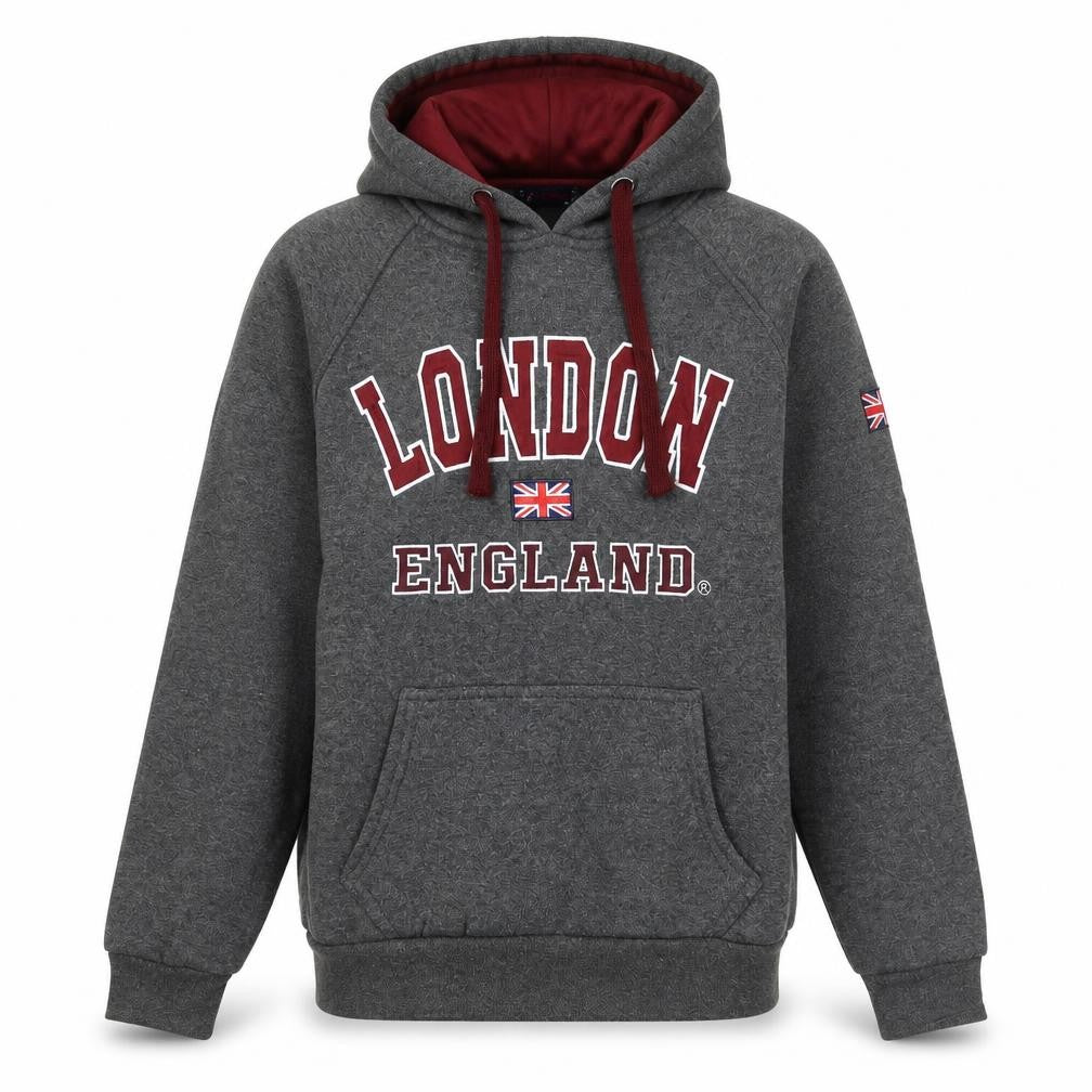 G-Crown Womens Grey Geometric  Pullover Hoodie Size M