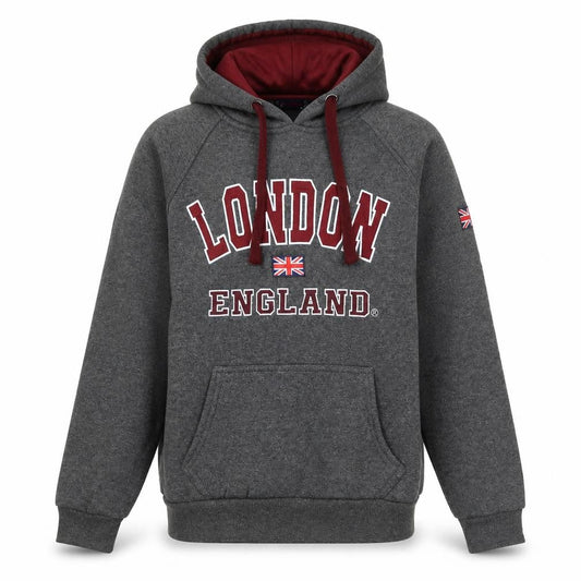 G-Crown Womens Grey Geometric  Pullover Hoodie Size M