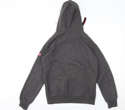 G-Crown Womens Grey Geometric  Pullover Hoodie Size M