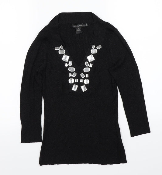 August silk  Womens Black   Pullover Jumper Size M