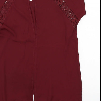Select Womens Red   Basic Blouse Size 10