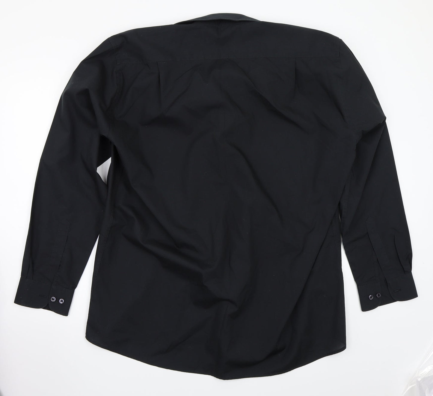 Double TWO Mens Black    Button-Up Size 17