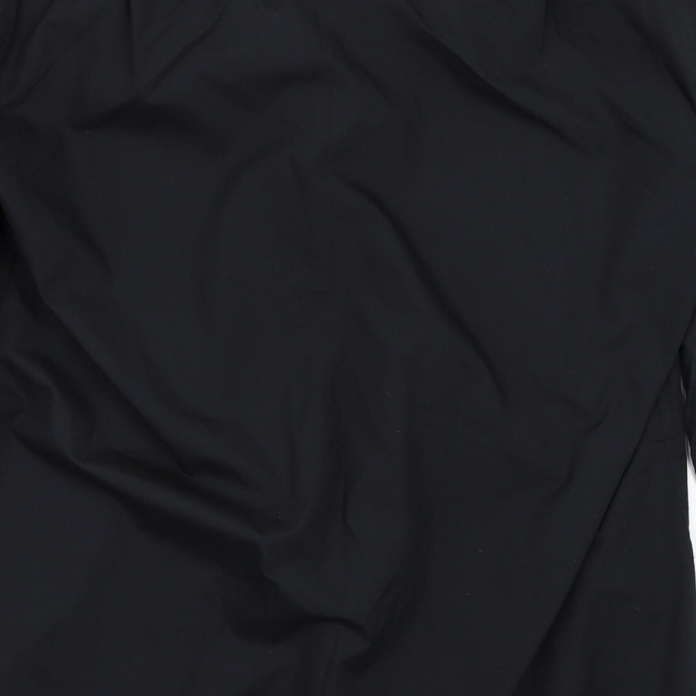 Double TWO Mens Black    Button-Up Size 17