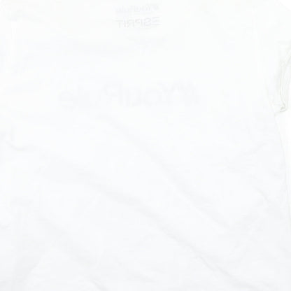 ESPRIT Womens White   Basic T-Shirt Size L