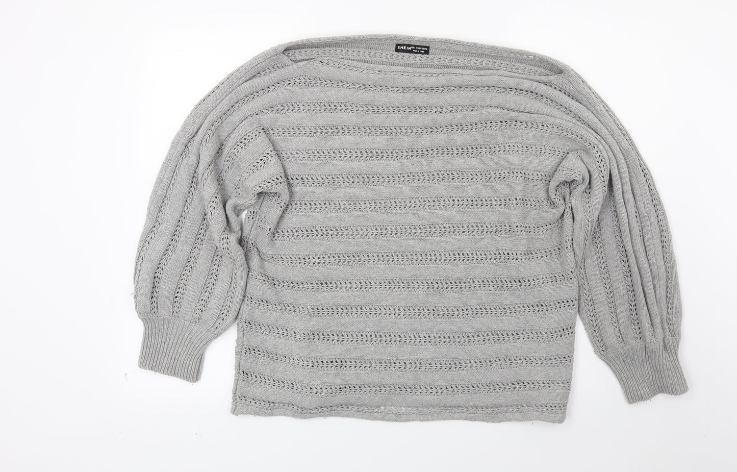 Shien Womens Grey   Pullover Jumper Size L