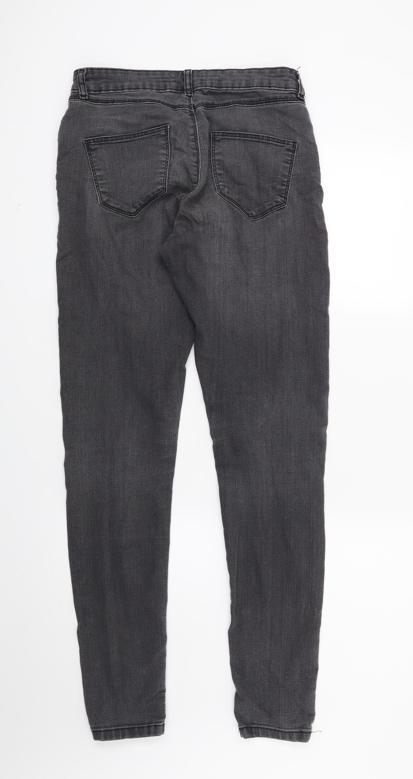 Dorothy Perkins Womens Black  Denim Skinny Jeans Size 8 L27 in