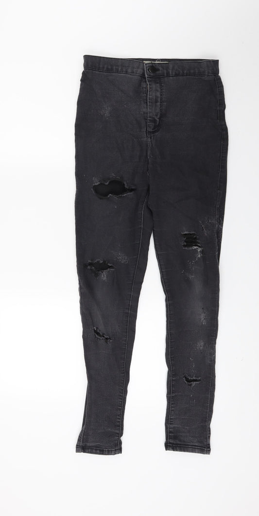Top shop Womens Black  Denim Jegging Jeans Size 28 in L26 in