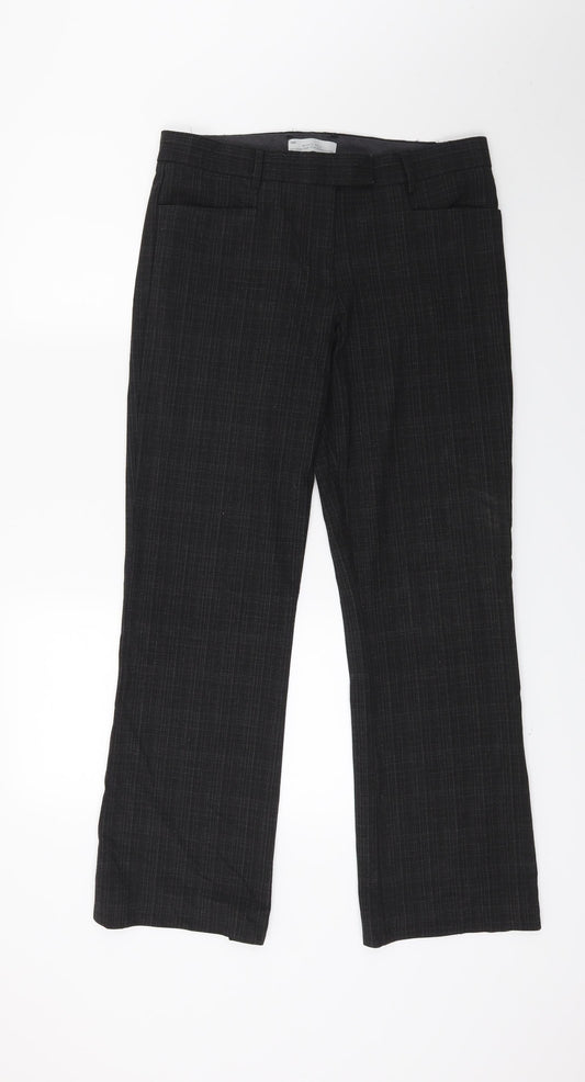 Gap Womens Grey Check  Trousers  Size 8 L29 in