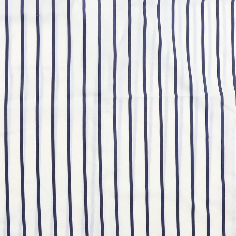 Littlewoods Womens White Striped  Basic Button-Up Size 16