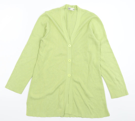 Marks and Spencer Womens Green  Knit Cardigan Jumper Size 8