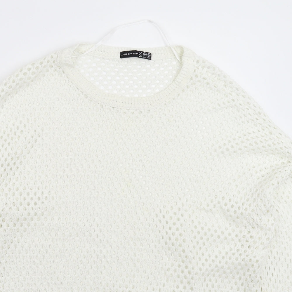 Atmosphere Womens White  Knit Pullover Jumper Size 18