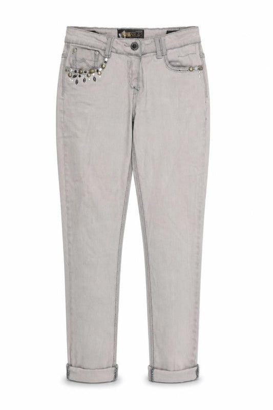 yesyes Womens Grey  Denim Straight Jeans Size 12 L24 in