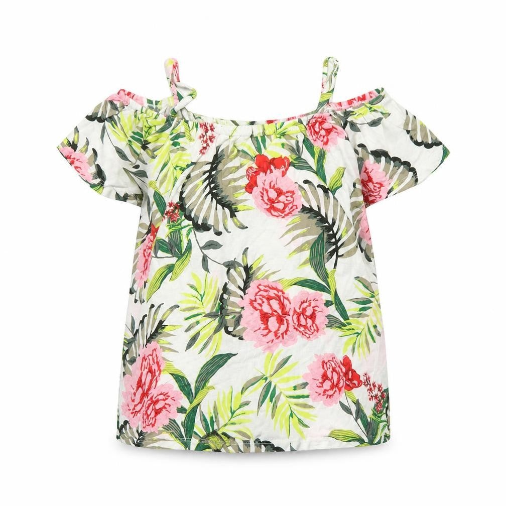 Dorothy Perkins Womens White Floral  Basic Blouse Size 8