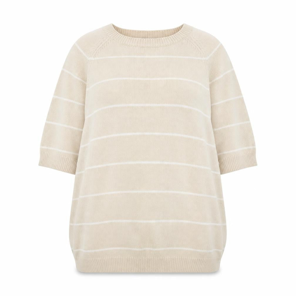 Berkertex Womens Beige Striped  Pullover Jumper Size 14