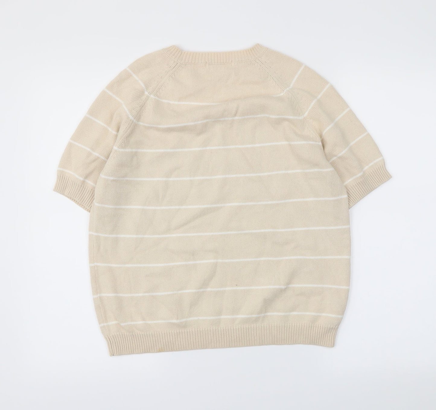 Berkertex Womens Beige Striped  Pullover Jumper Size 14