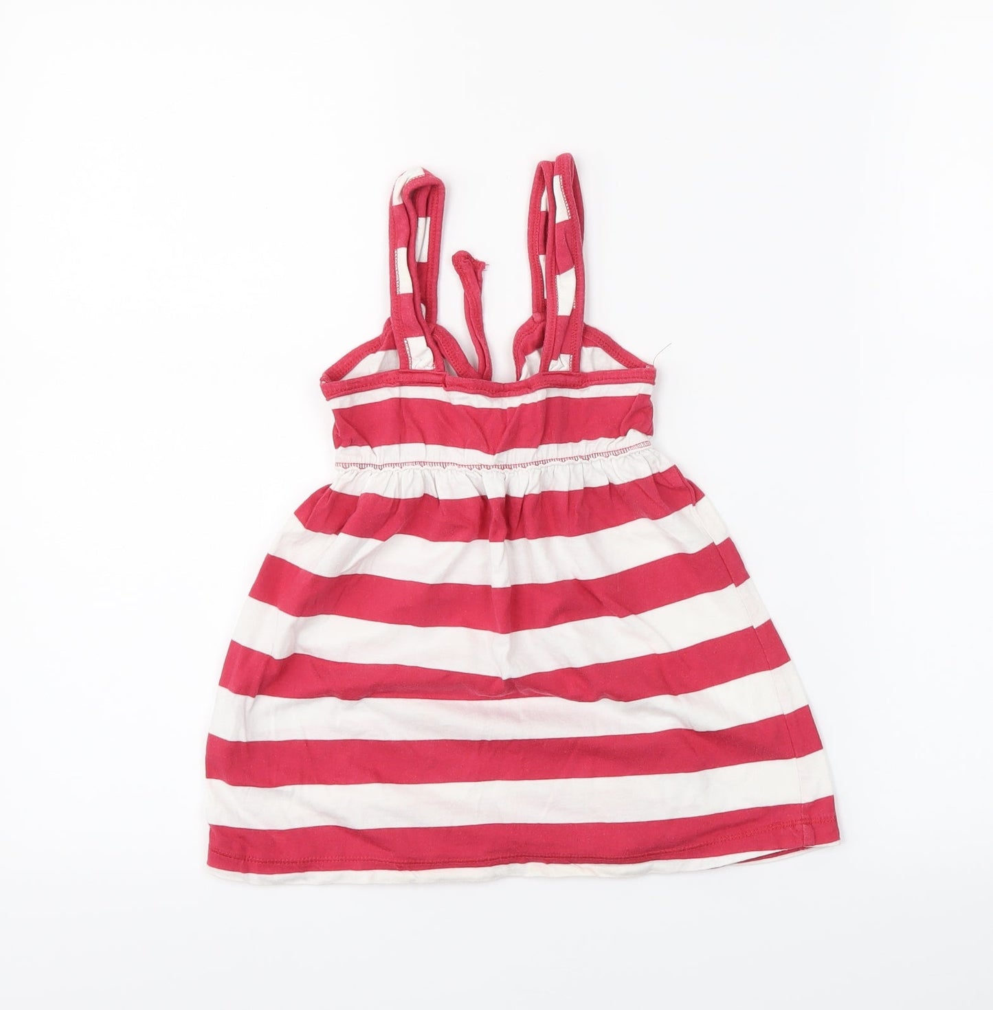 yd Girls Red Striped  Basic Tank Size 7-8 Years