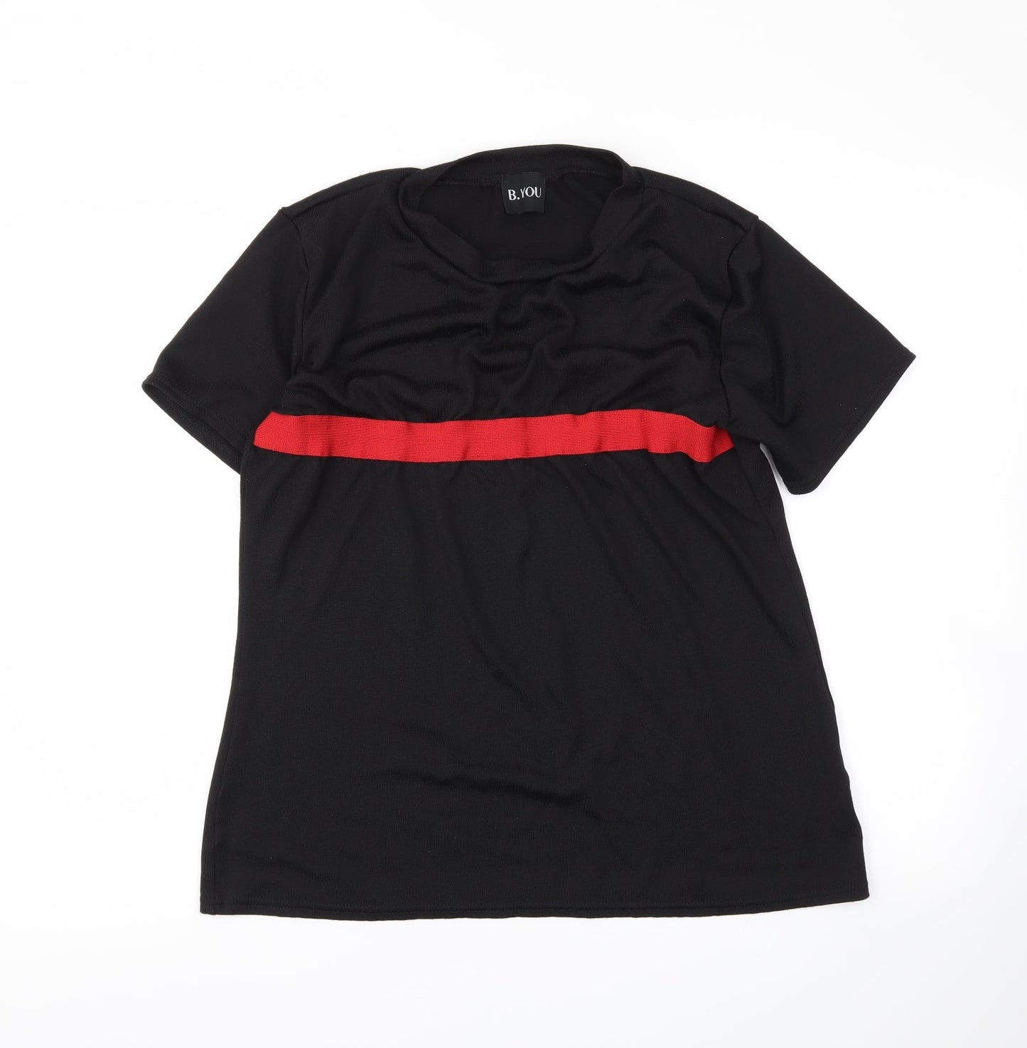 be you Womens Black   Basic T-Shirt Size 12