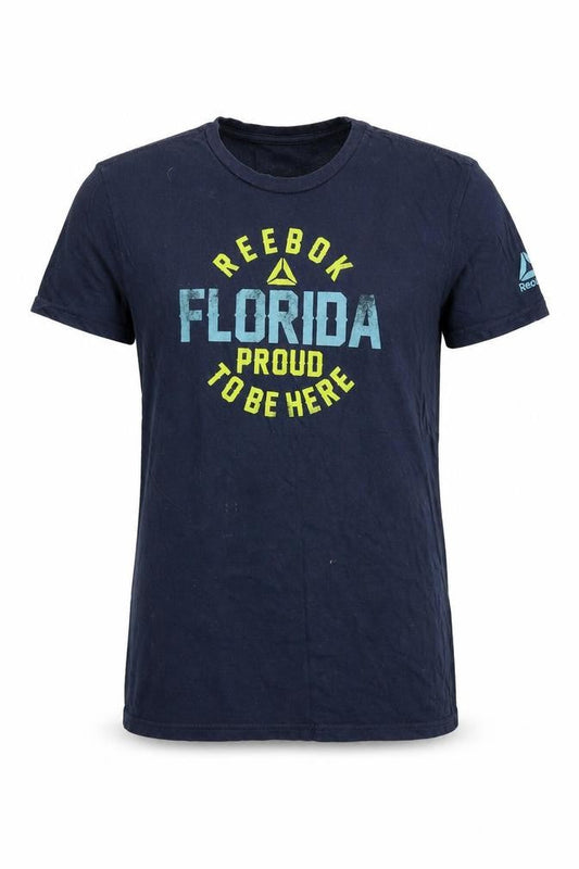 Reebok Mens Blue  Flannel  T-Shirt Size S