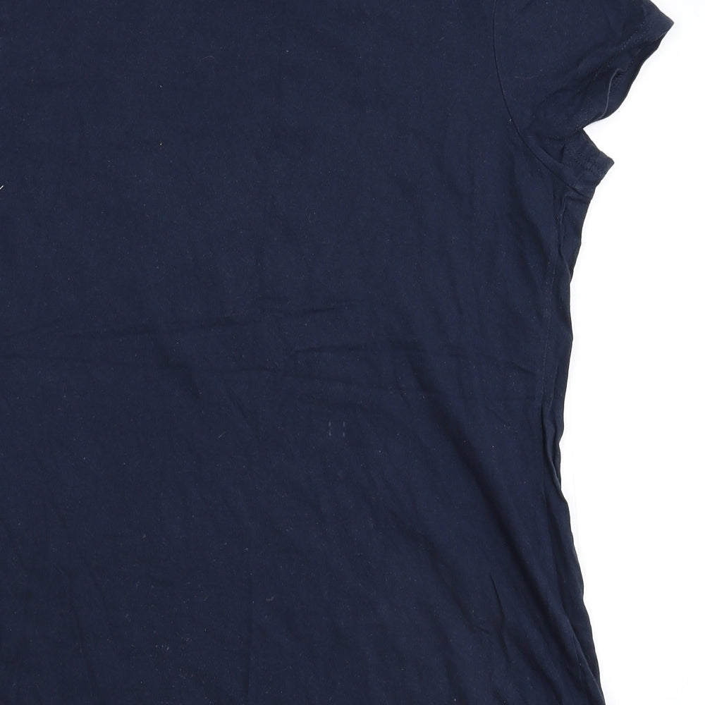 Reebok Mens Blue  Flannel  T-Shirt Size S