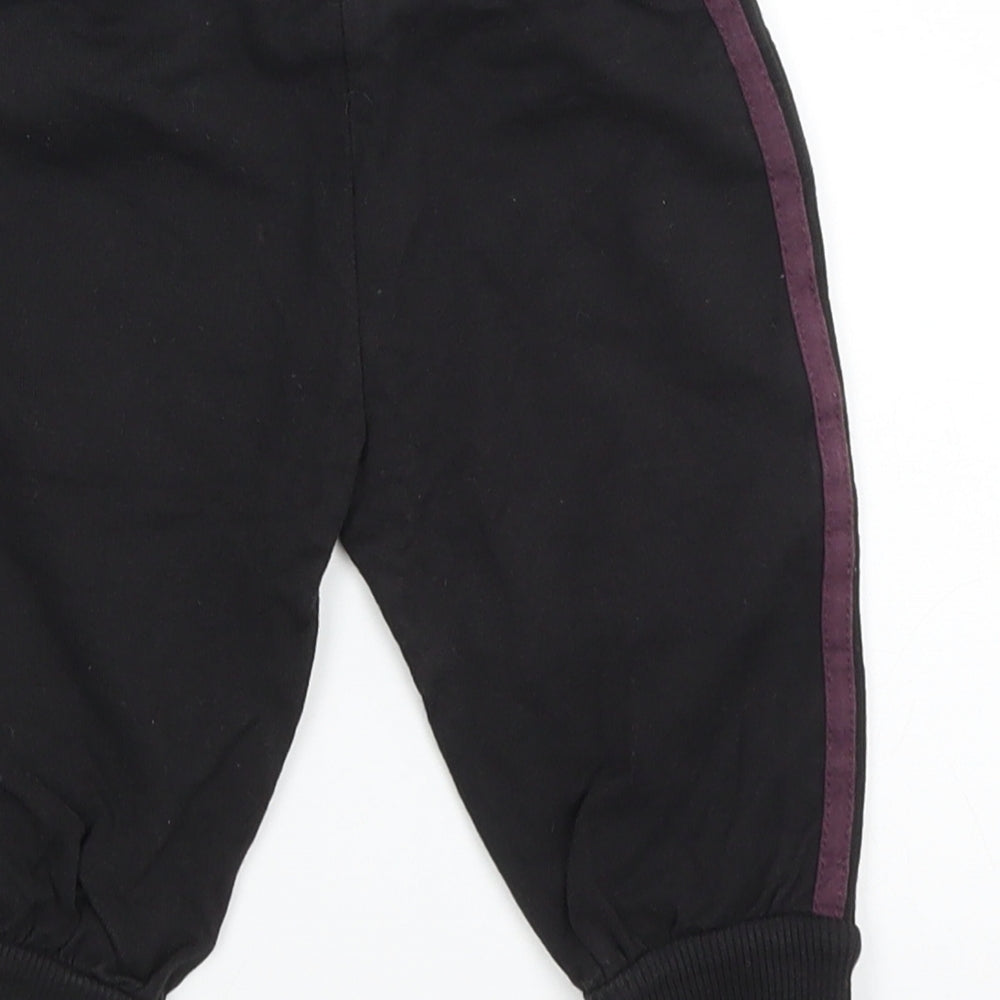 Adams Boys Black   Sweatpants Trousers Size 3-6 Months