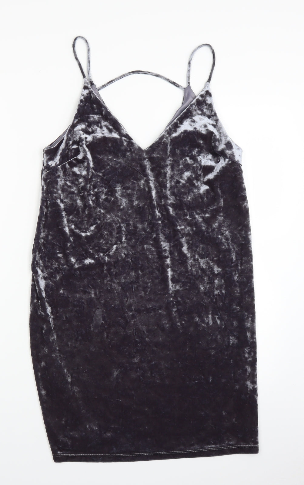 River Island Womens Green  Velvet A-Line  Size 10