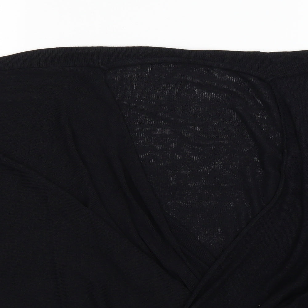 River Island Womens Black   Basic Blouse Size 8  - oversized