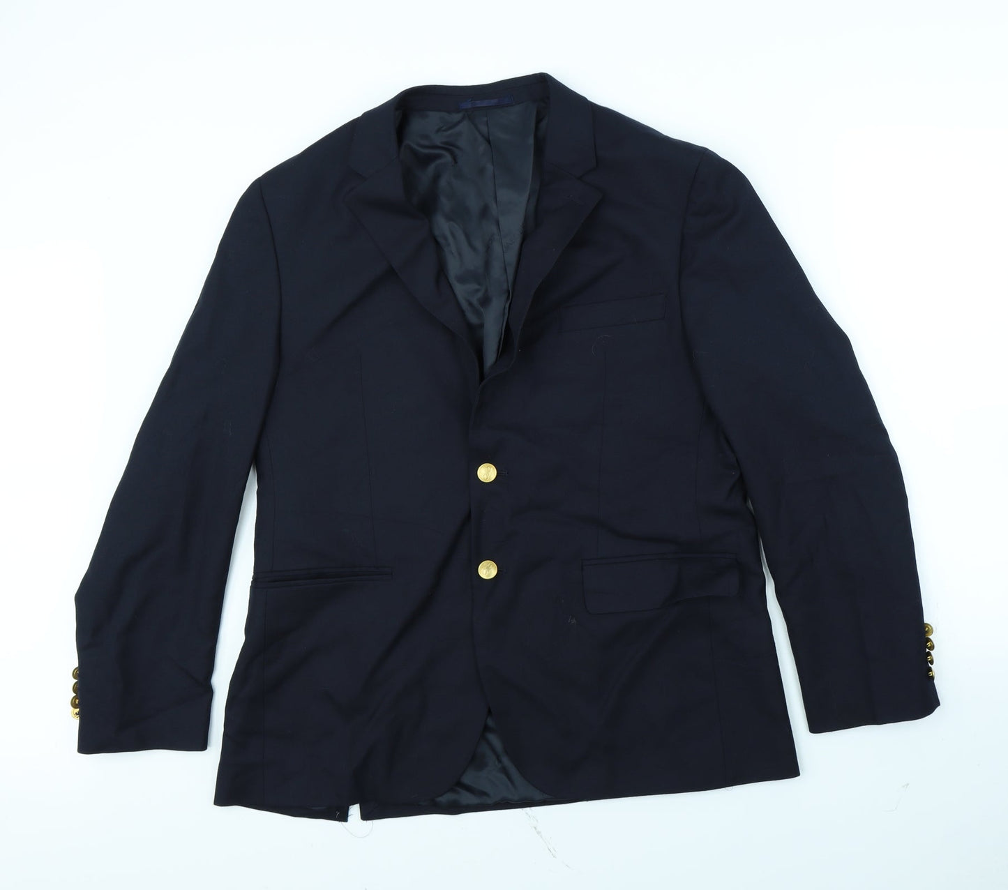 Preworn Mens Blue   Jacket  Size 38  - shoulder pads