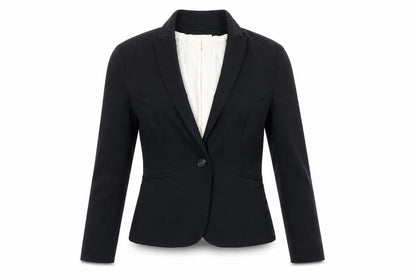 H&M Womens Black   Jacket  Size 8  - shoulder pads