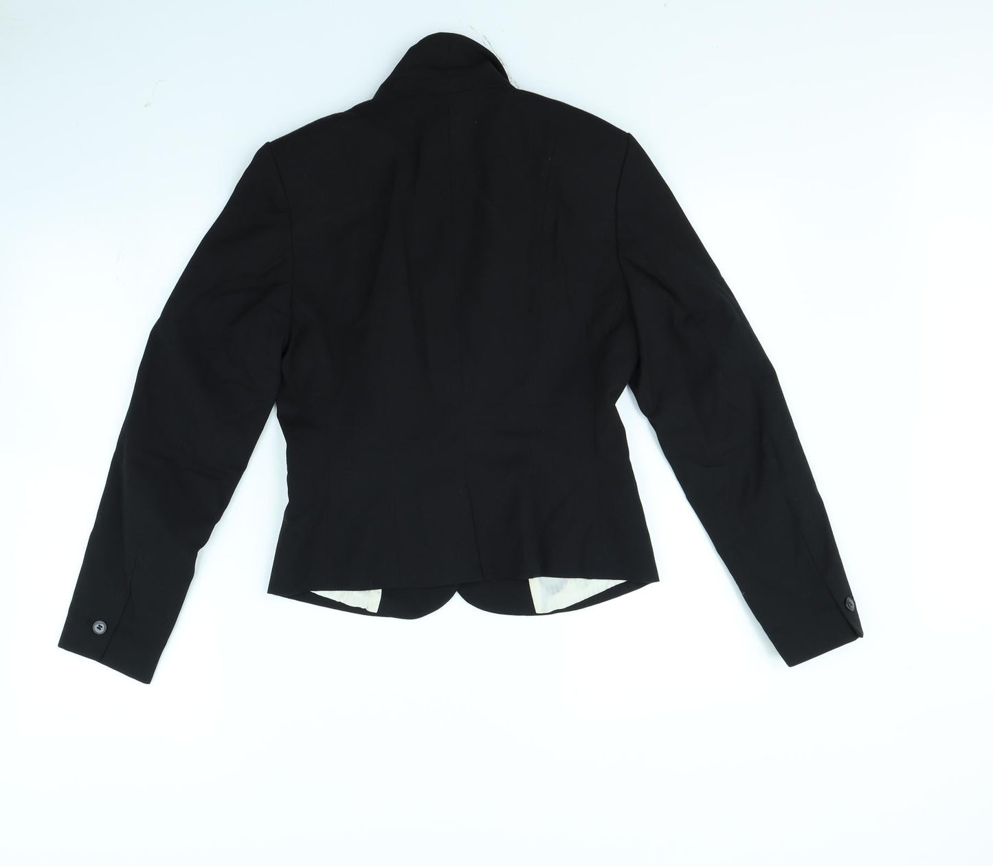 H&M Womens Black   Jacket  Size 8  - shoulder pads