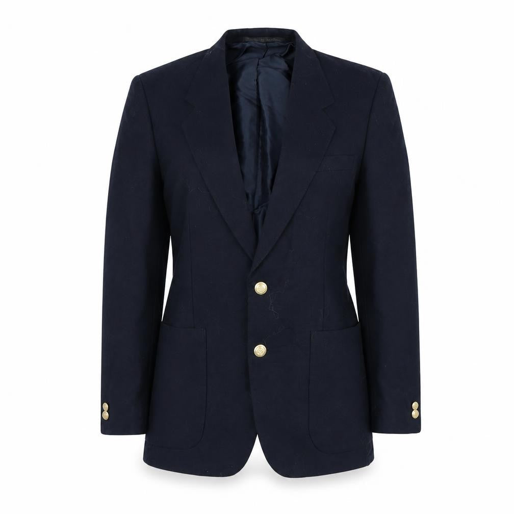Preworn Womens Blue   Jacket Blazer Size 36  - shoulder pads