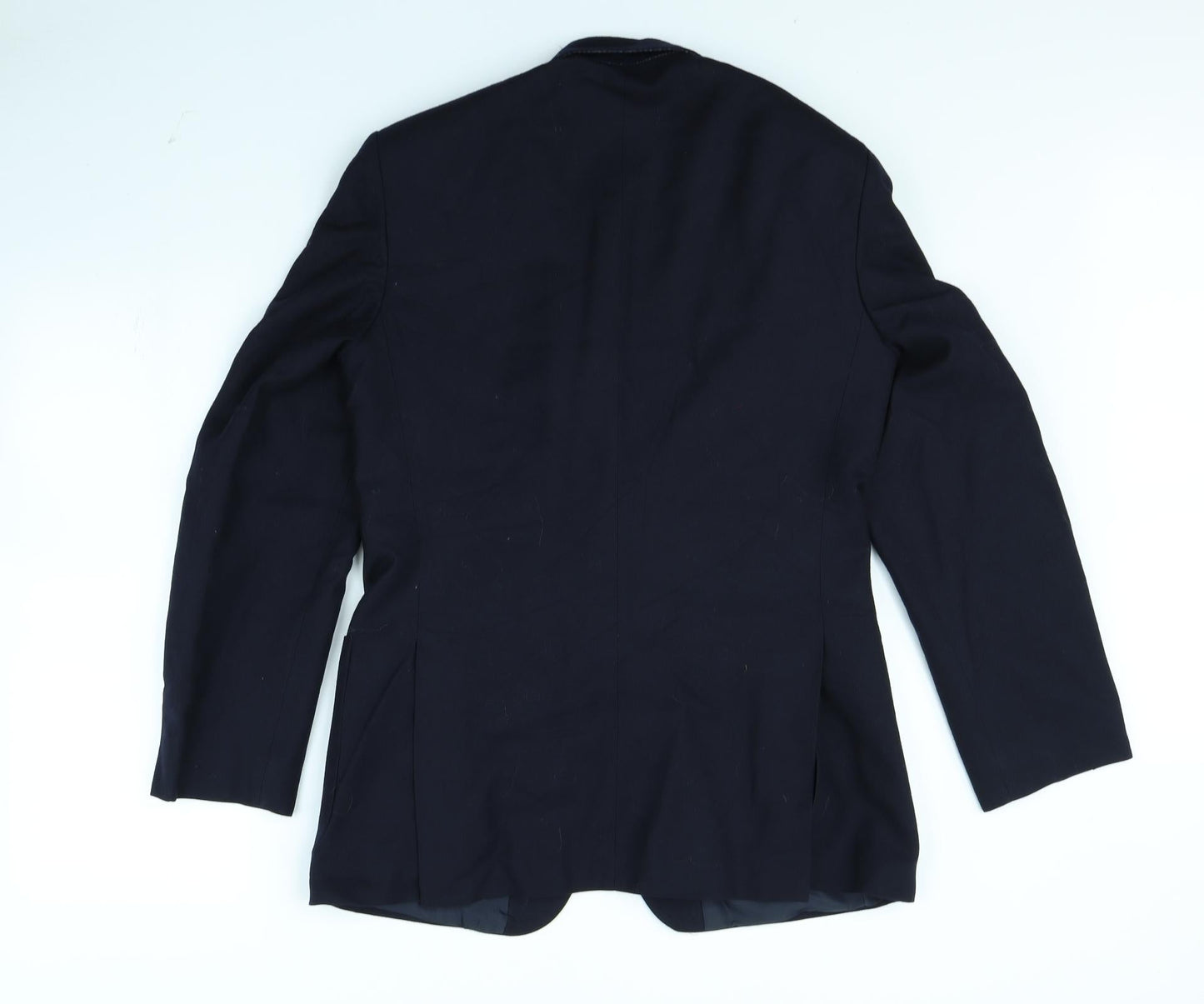 Preworn Womens Blue   Jacket Blazer Size 36  - shoulder pads