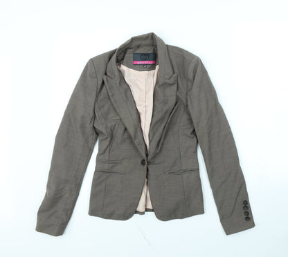 Next Womens Brown   Jacket  Size 6  - shoulder pads