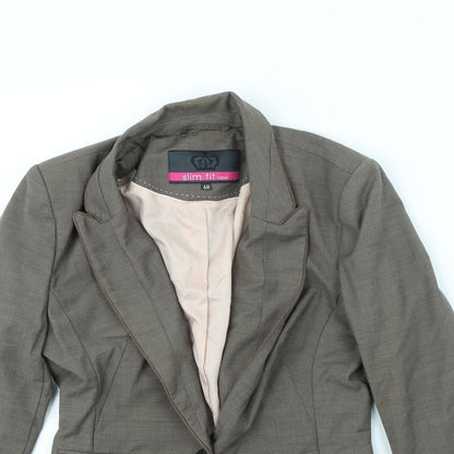 Next Womens Brown   Jacket  Size 6  - shoulder pads