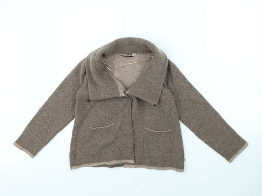 Chiaramente Womens Brown   Jacket  Size M