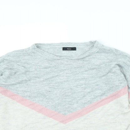 Preloved M&Co Womens Beige   Pullover Jumper Size 10 - Detail