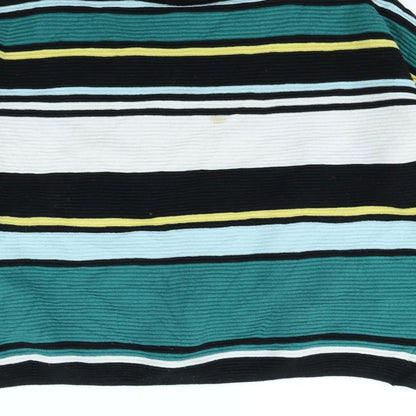 Preloved Divided Womens Green Striped  Pullover Jumper Size L - Label