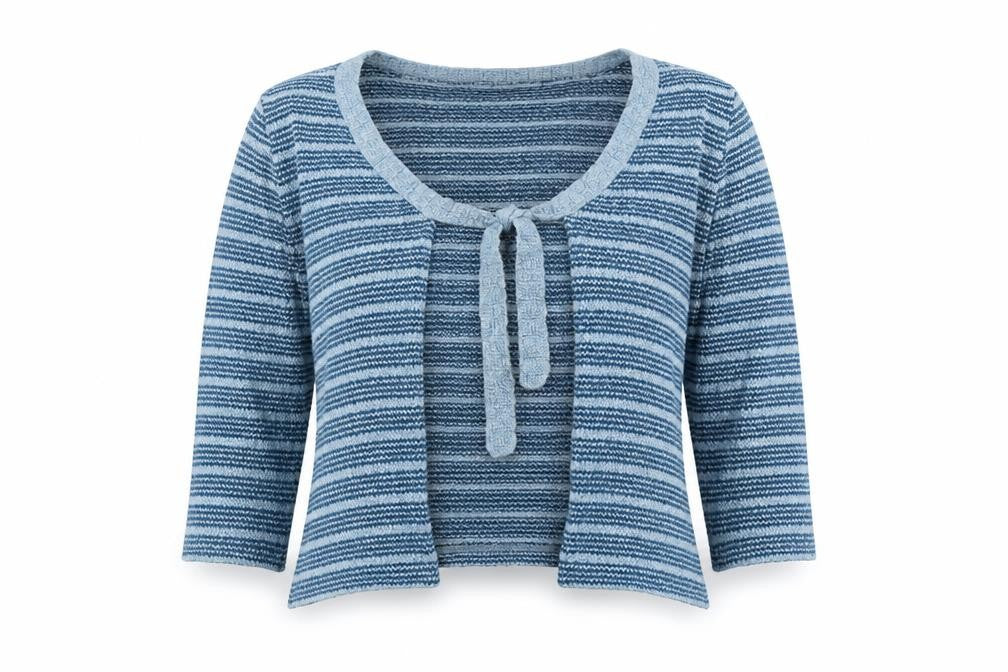 Per Una Womens Blue Striped  Jacket  Size 14