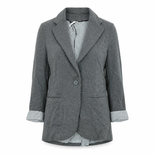 Denim & Co. Womens Grey   Jacket  Size 10