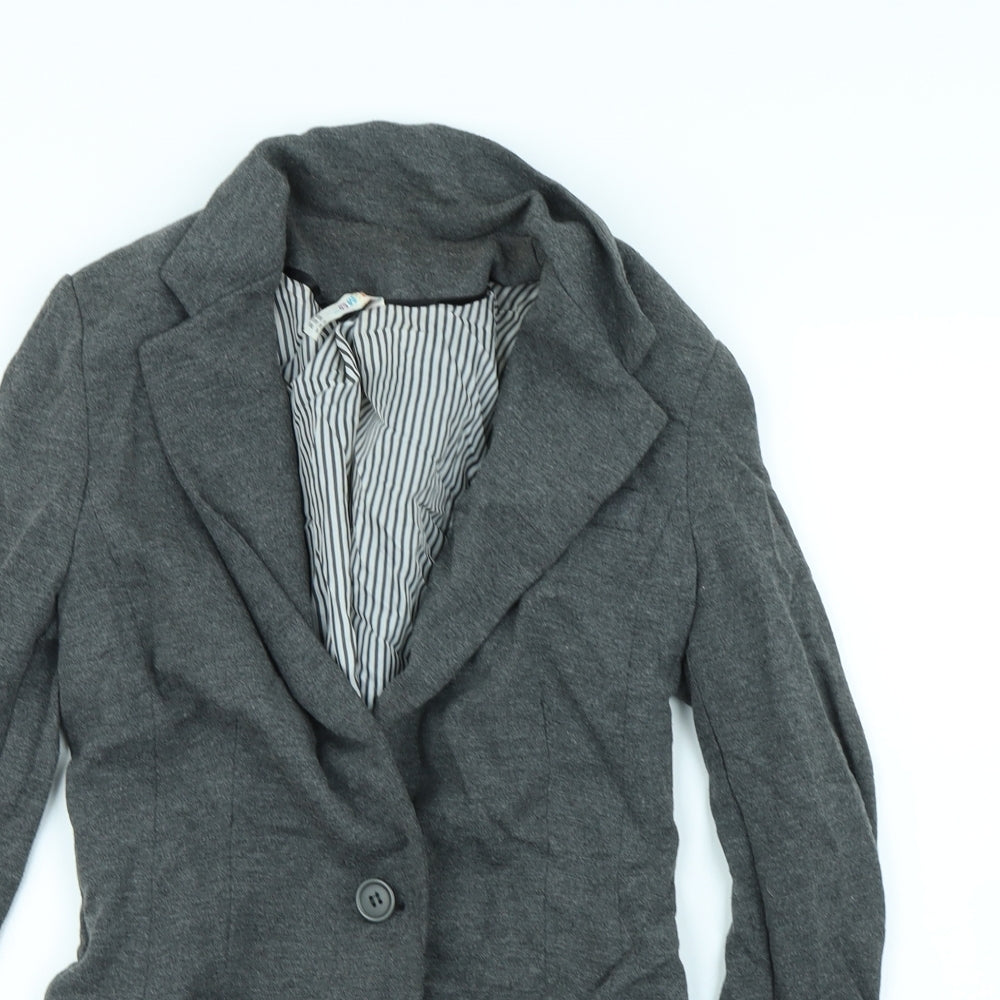 Denim & Co. Womens Grey   Jacket  Size 10