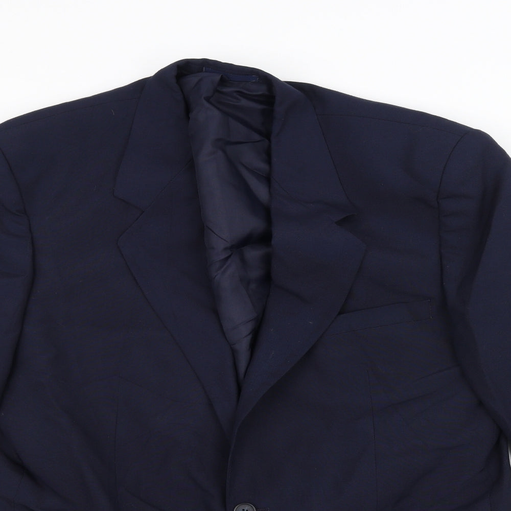 Preworn Mens Blue   Jacket Suit Jacket Size 42
