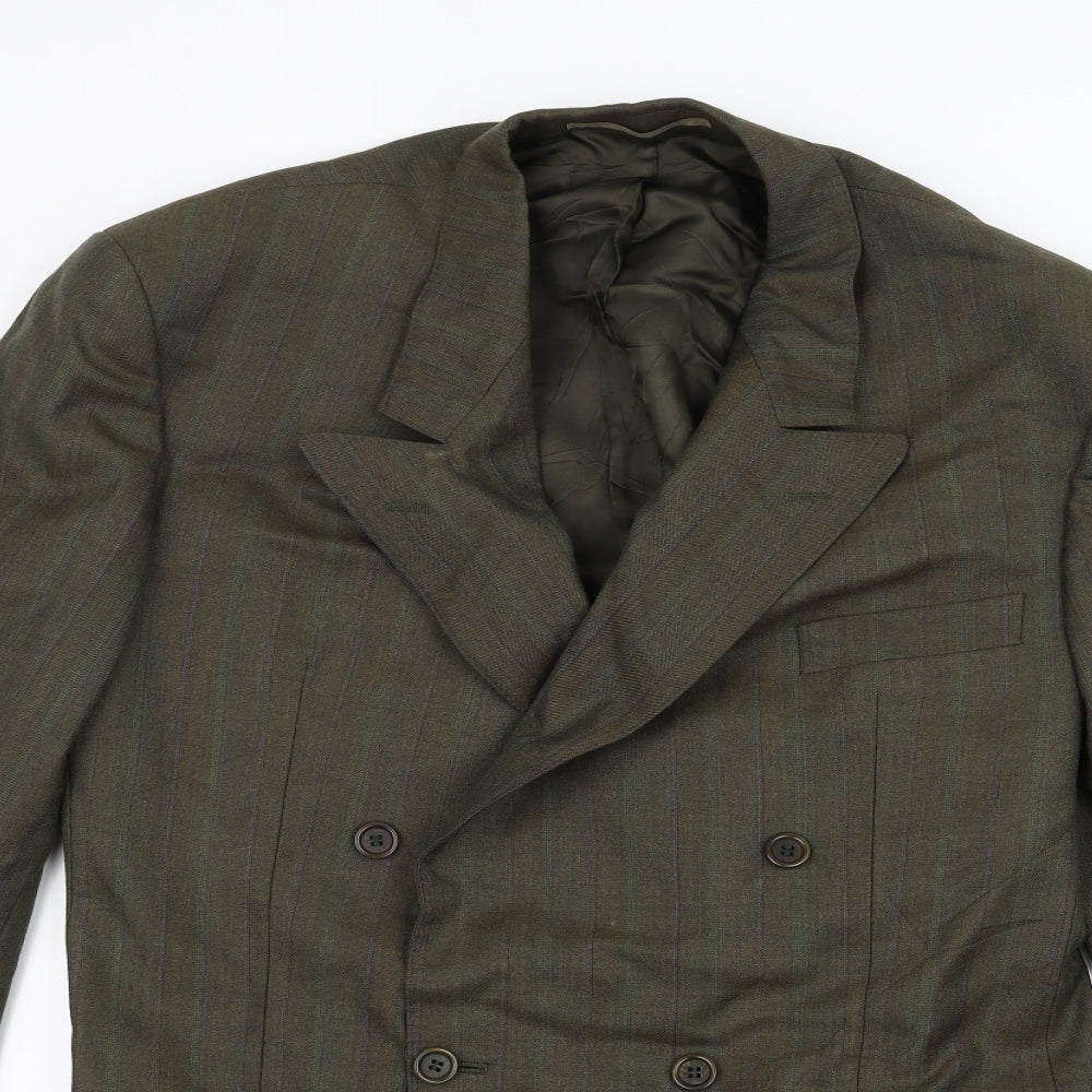 Fariani Mens Green   Jacket Suit Jacket Size 42