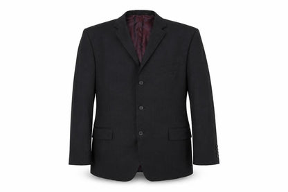 Angelico Mens Black   Jacket Suit Jacket Size 40