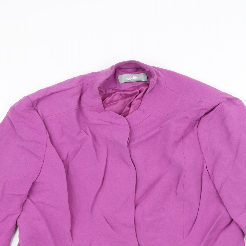 Wallis Womens Pink   Jacket  Size 16
