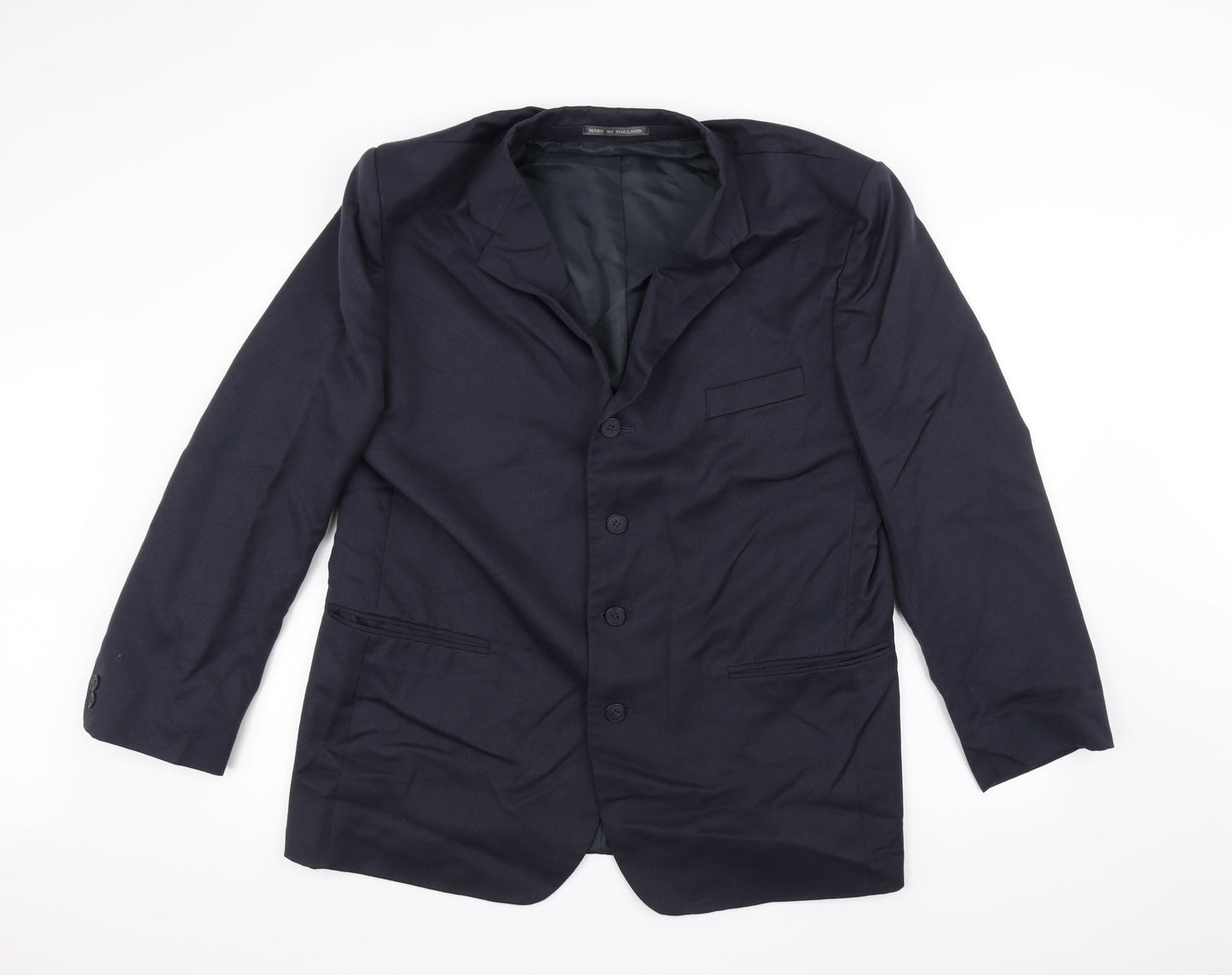 Preworn Mens Blue   Jacket Suit Jacket Size 42